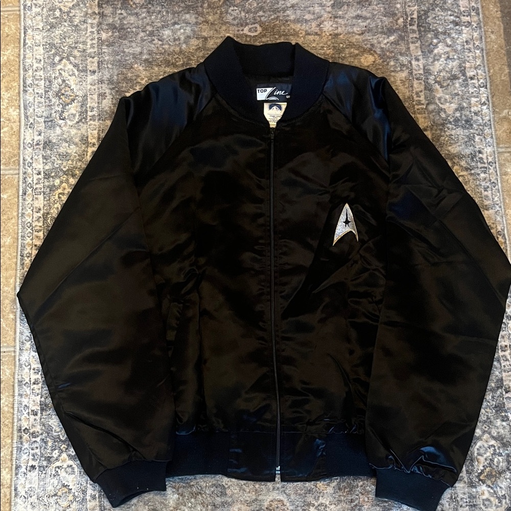 Star Trek 25 TH Anniversary Satin Vintage Long Sleeve Jacket Full Zip.XXL